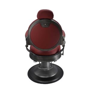 Barber Chair 31839 Burgundy / Gray - Image 4