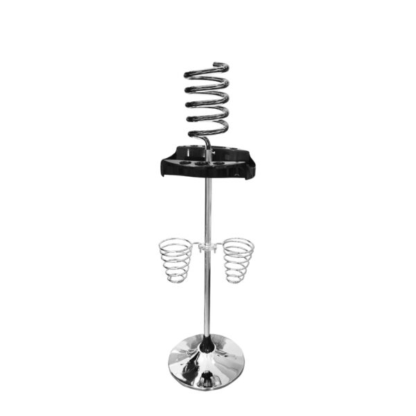 095-hairdryer-stand-spiral-with-shelf-iron-holder