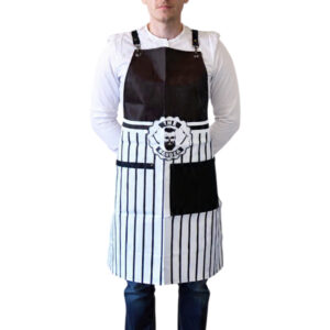 image apron barber black stripes ws 1