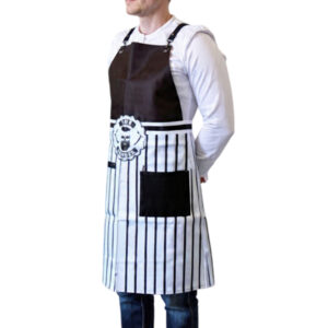image apron barber black stripes ws 2
